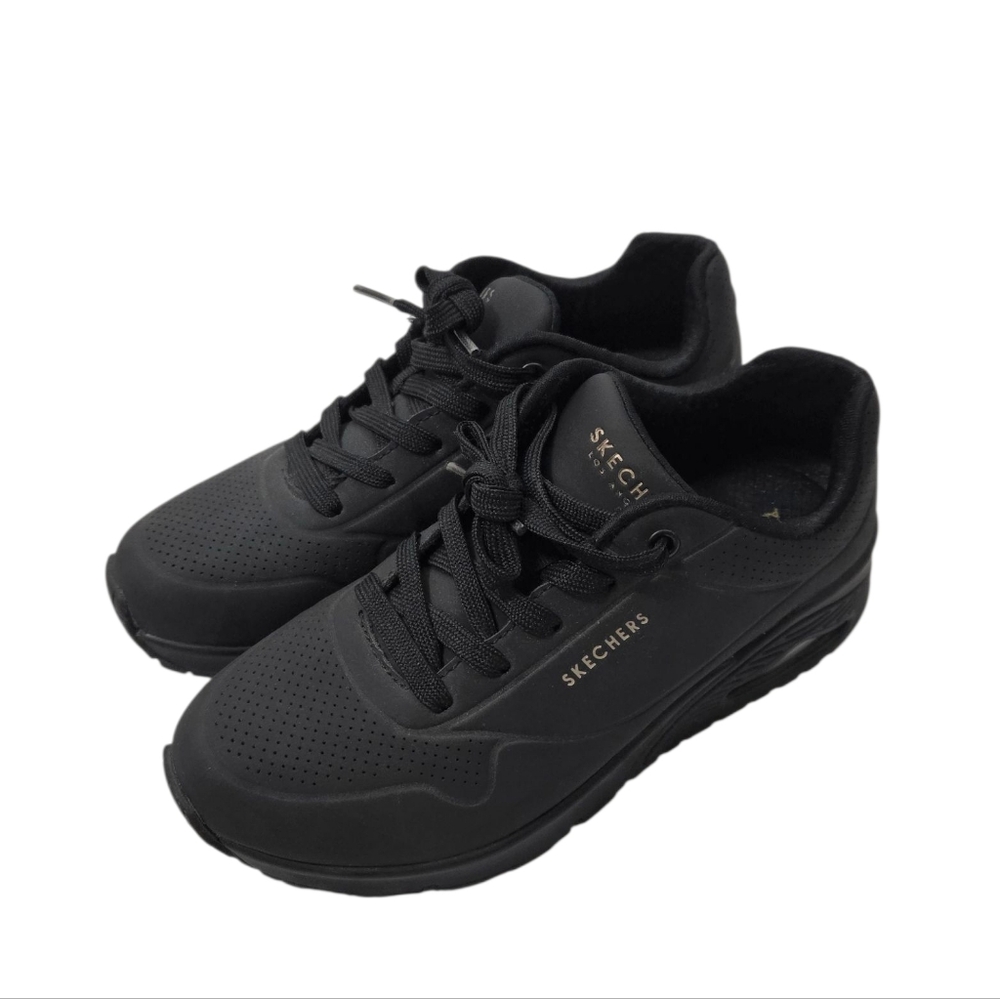 Skechers Black Air Cooled Memory Foam Sneakers